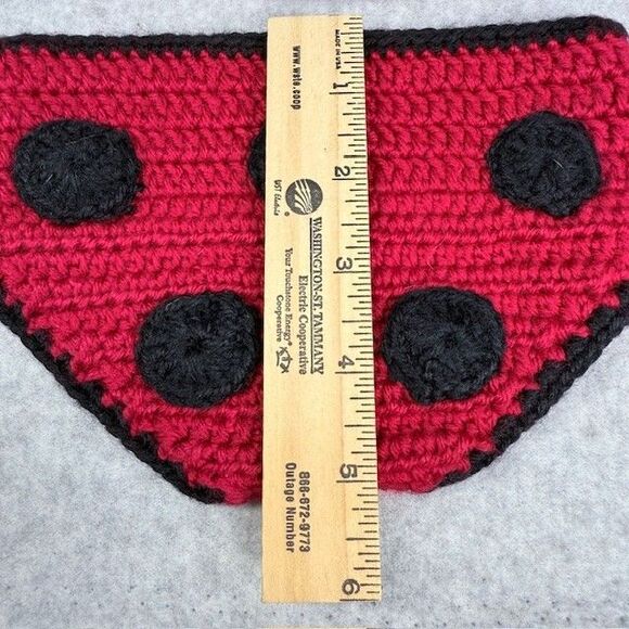 Handmade Infant Costume Ladybug Crochet - Picture 7 of 7